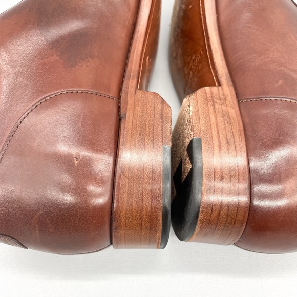 The Office of Angela Scott Womens 40/ 9 Mr. Evans Oxford Shoes Walnut Leather - Picture 8 of 12